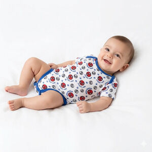 Marvel Comics Spider-Man 1 Piece Short Sleeve Bodysuit